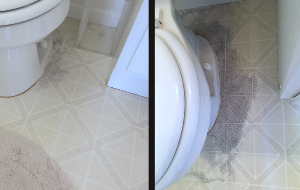 Bathroom Flooring Linoleum To Luxury, How To Cut Vinyl Sheet Flooring Around Toilet